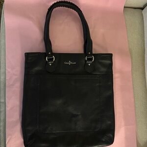 Cole Haan Elegant Black Leather Tote